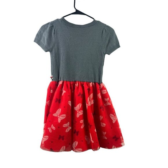 Disney Girls Grey & Red Dress - Picture 2 of 5